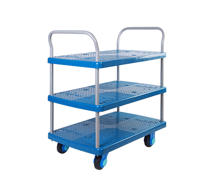 Triple-Layer Plastic Hand Trolley